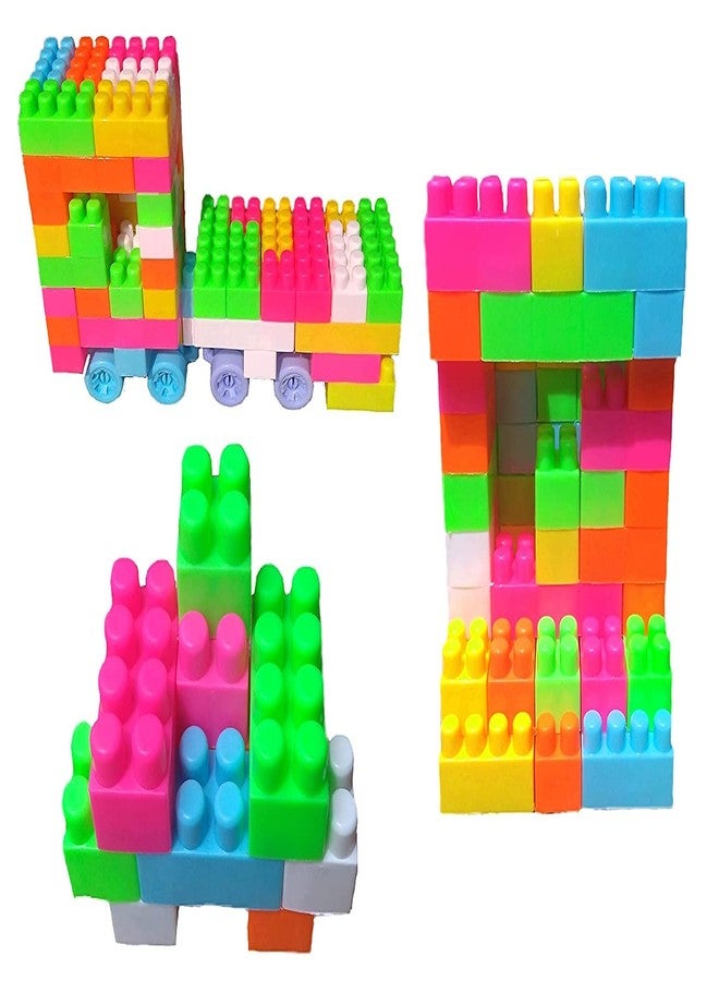 PULSBERY Building Blocks Game Toy - 200Pcs Blocks Creative Tube Locks Construction Set Toy with Wheels Kids Educational Preschool Learning Toys (Building Block Toys) - Image 4